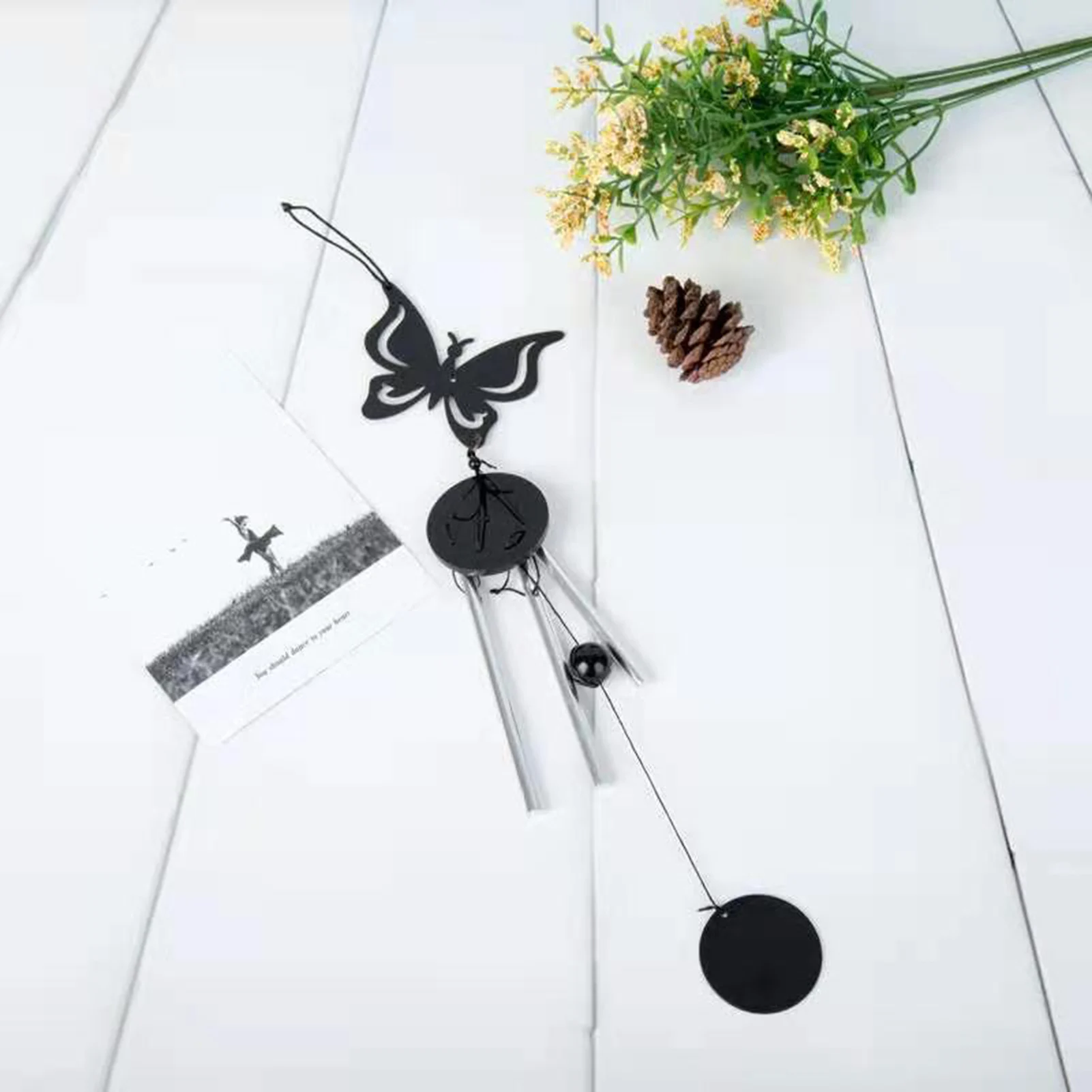 2021 крылья бабочки летающая птица ветряные колокольчики садовые искусственные