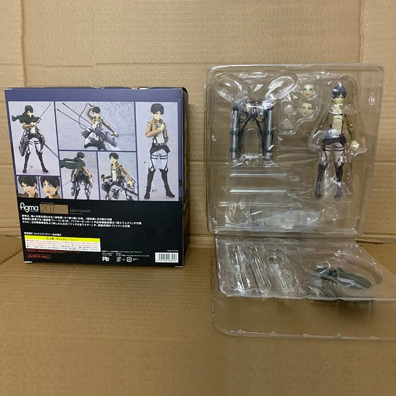 

Anime Attack On Titan Levi PVC Model Toys For Children Scout Regiment Soldier Eren Mikasa Ackerman Action Figure Toy Collectible