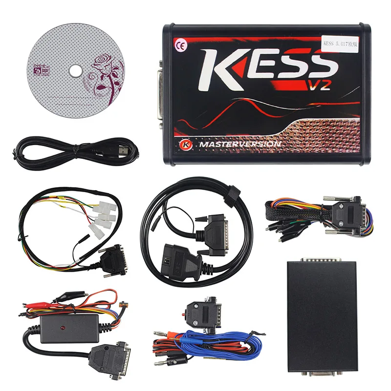 KESS V2 V2.47 V5.017 ЕС красный PCB ECM Титан KTAG V2.25 V7.020 4 светодиодный онлайн мастер-версия ECU OBD2 автомобиль/Грузовик программист для Tru