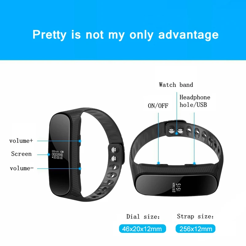 

voice recorder mini recording dictaphone micro audio sound record digital flash drive secret watch brand xixi spy