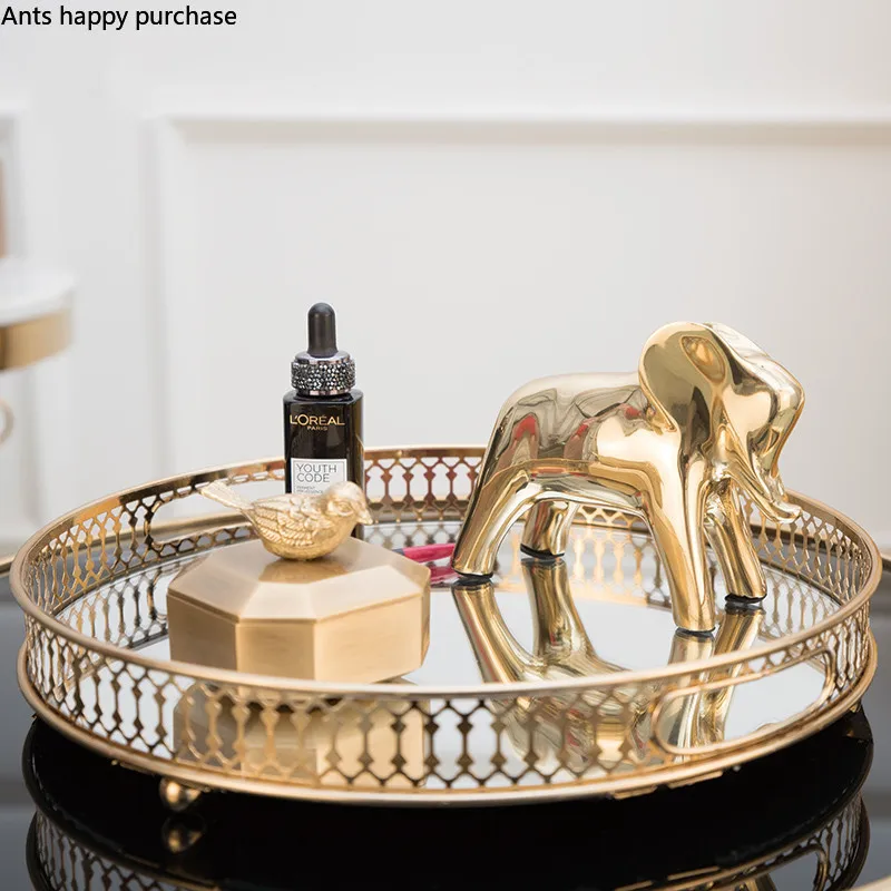 Современный лоток для хранения косметики в скандинавском стиле поднос со