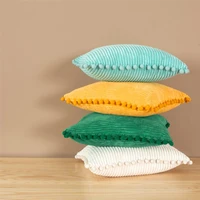topfinel cushion cover dribble soft corduroy pillow case pillowcase for sofa decorative pillows solid color lumbar pillow