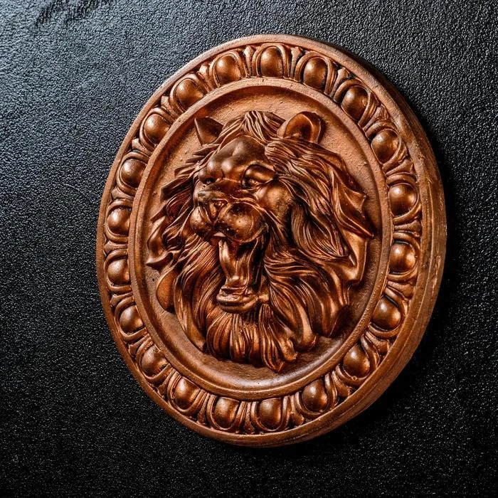 Барельеф Лев состаренная медь 20см 6888564 |