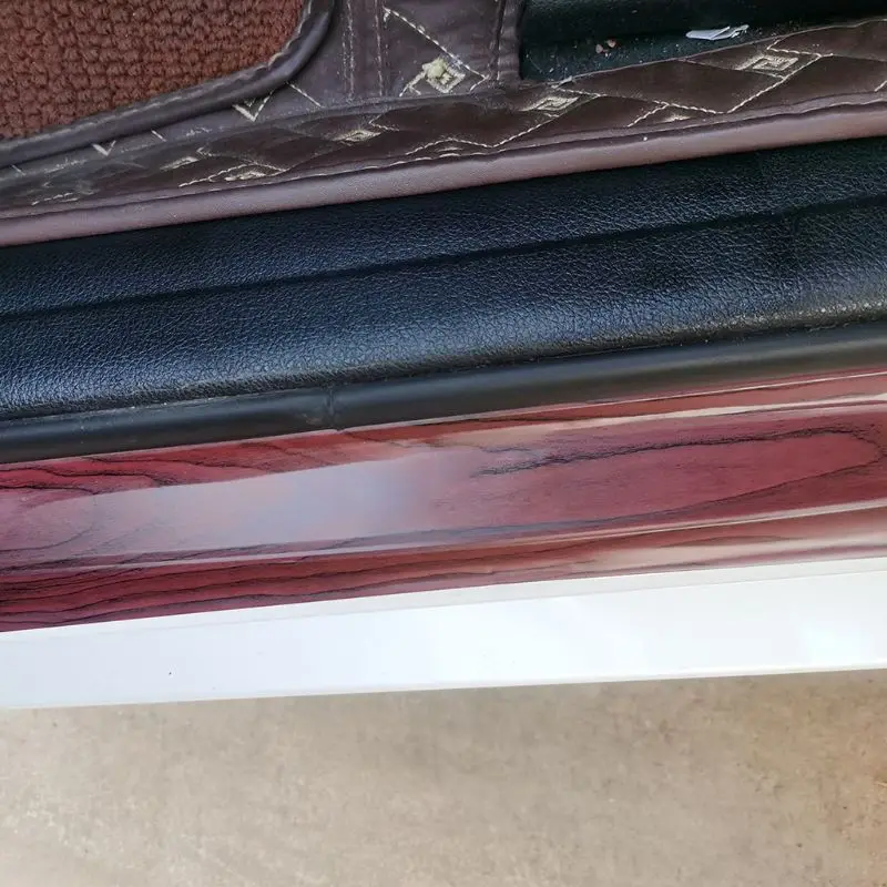 4 шт./компл. наклейки на пороги дверей автомобиля деревянные двери|Наклейки