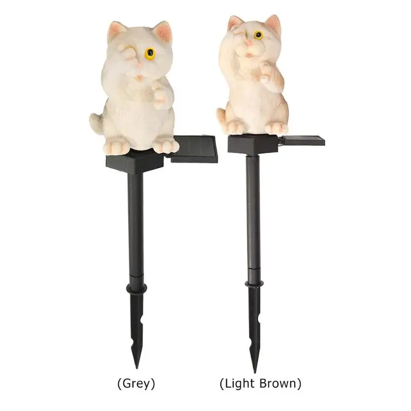 Светодиодный садовый фонарь на солнечных котенок Форма ночные светильники