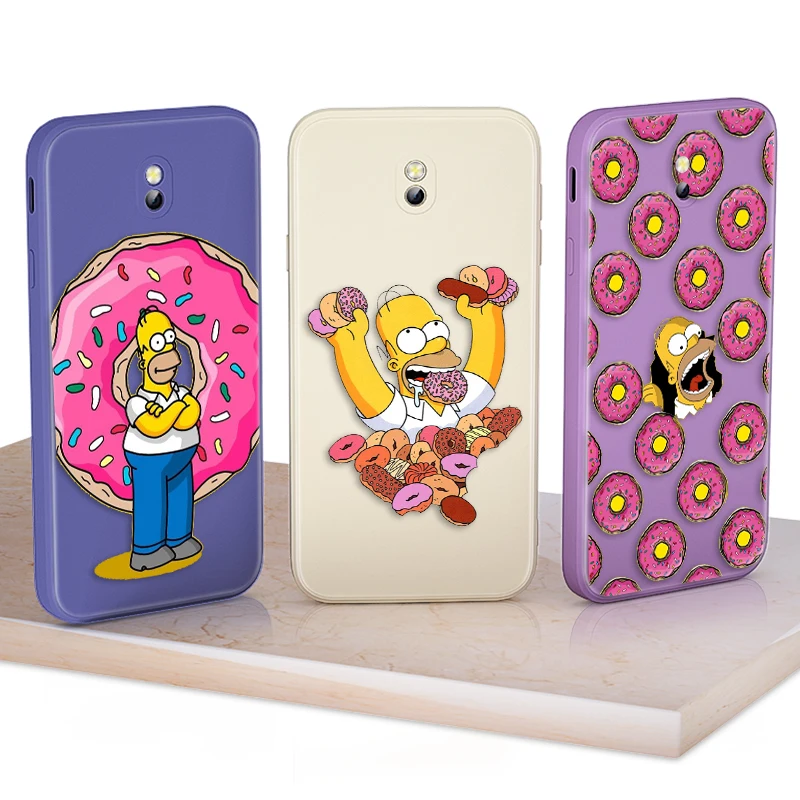 

The Simpsons Big Donut For Samsung Galaxy J1 J2 J7 J6 J4 J5 J3 2017 ACE Prime J110 J730 J530 J330 Liquid Soft Phone Case