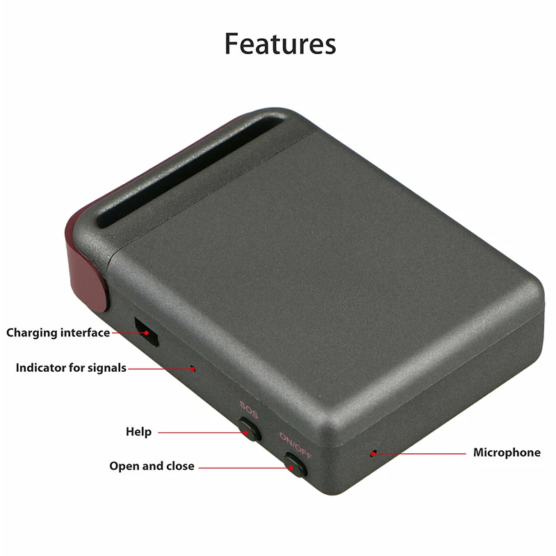 

Mini Magnetic GPS Tracker Real Time Vehicles Kids Car GSM GPRS Locator Portable Strong Signal GPS Anti-lost Tracker