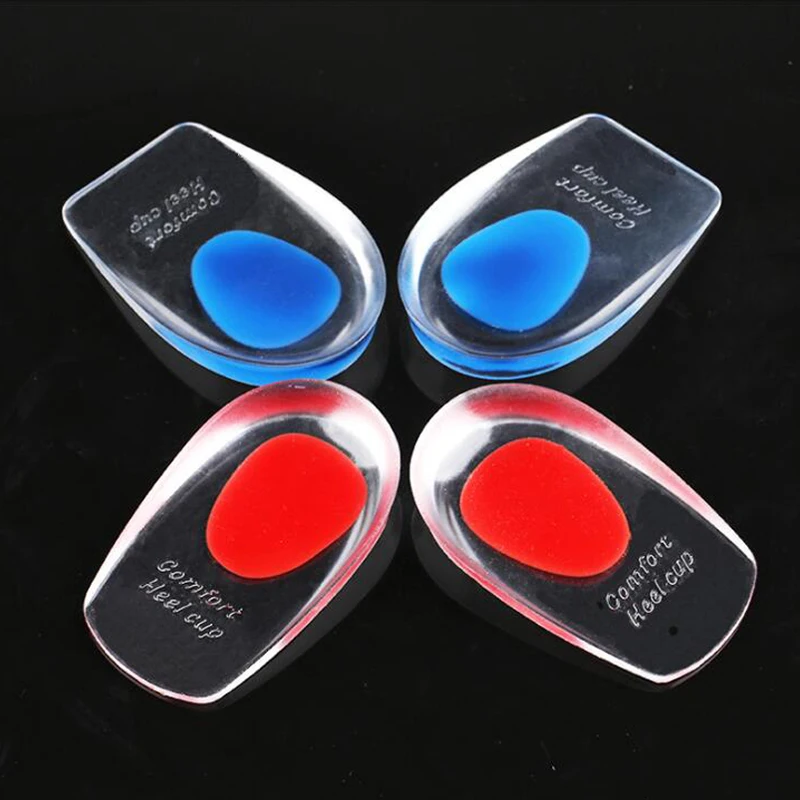 Силиконовая стелька для пятки с прозрачной внутренней увеличивающей стелькой