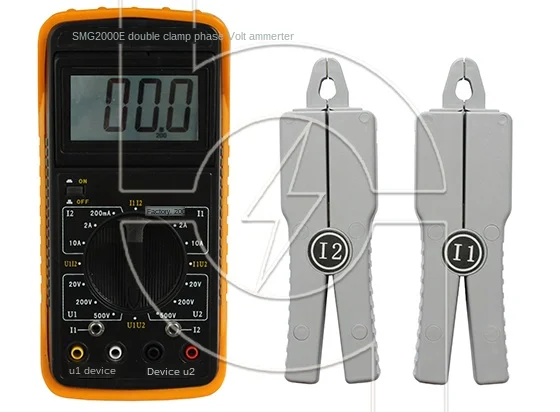 

SMG2000E Digital Double Clamp Phase Voltmeter Clamp Phase Meter Phase Meter