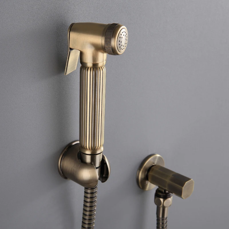 Современная бронзовая Дамская мойка набор пистолетов распылителей для туалета