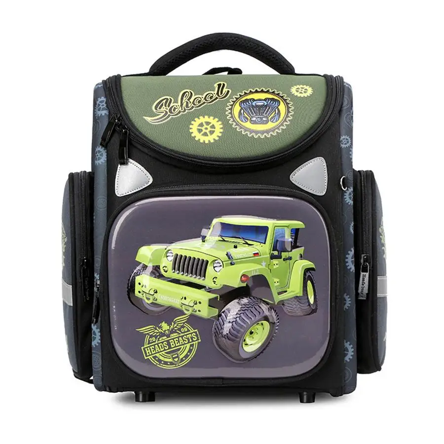 

Boys Tank Cars Schoolbags Waterproof Kids 3D Aircraft Cartoon Satchels Backpack Orthopedic Student School Bags Mochila Escolar