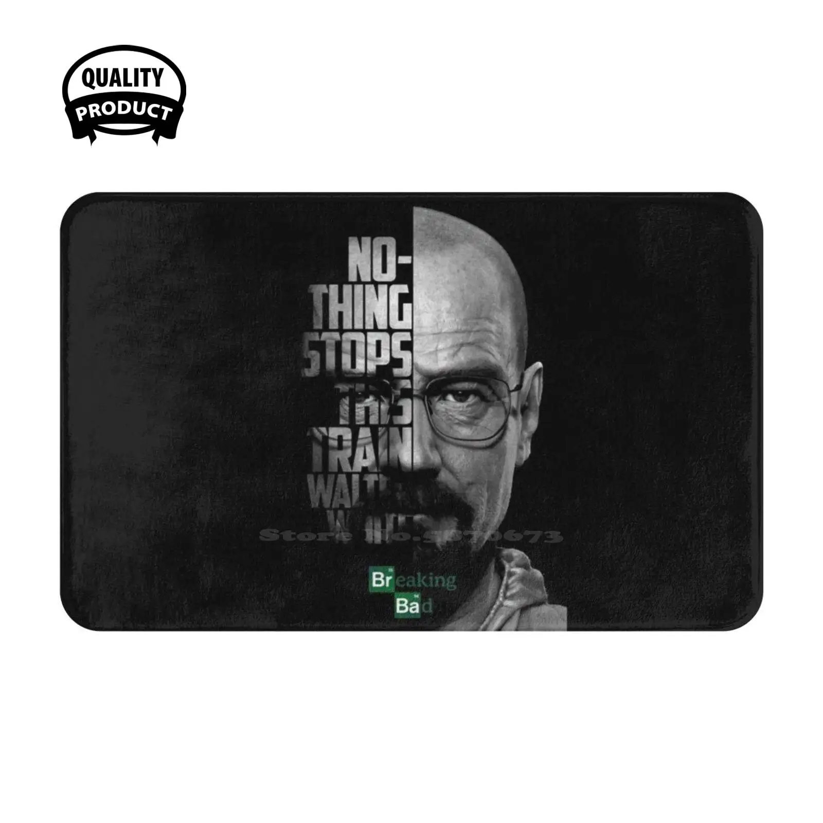 Черно-белый Уолтер Уайт тормоз плохое предложение. Мягкий домашний коврик с