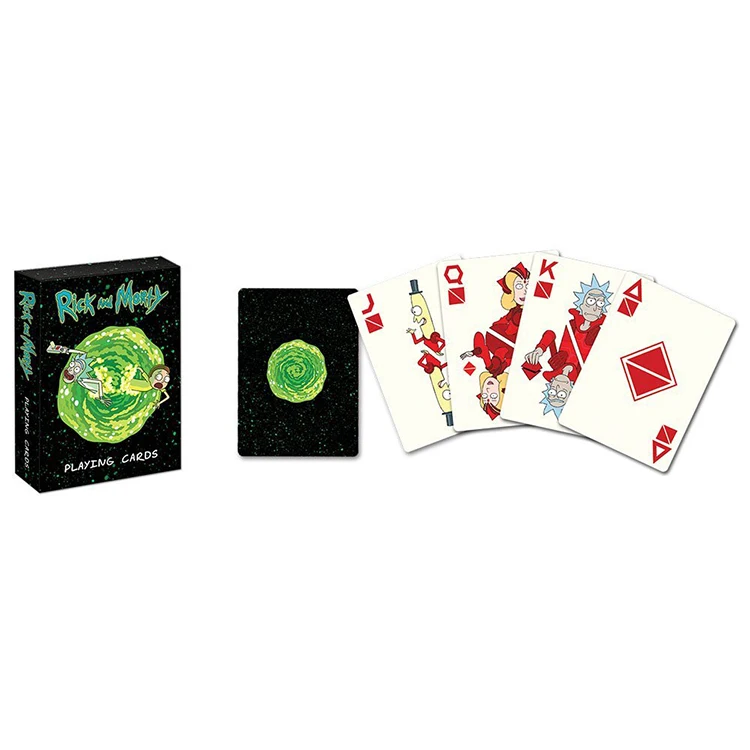 

Harry Playing Game Cards Rick and Morty Card Poker House Potters Collection Badges Symbols Castle Crests English Magic Kid Toys