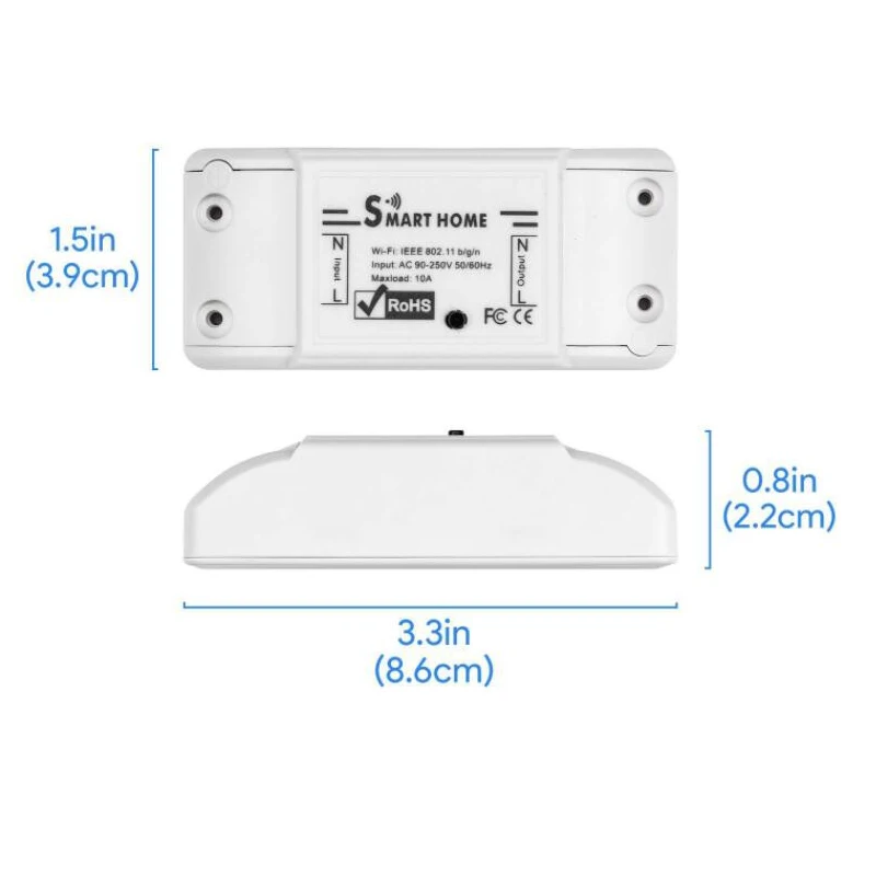 Умный выключатель Tuya с поддержкой Wi-Fi и поддержкой Wi-Fi (art.: 7af47d53f) - 7af47d53f
