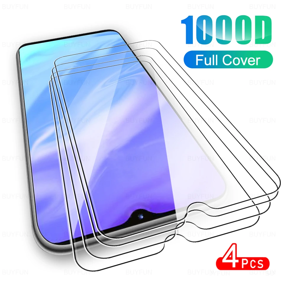 

4Pcs Full Cover Protective Glass For Itel Vision 1 Pro Tempered Glas For Vision1 Plus A48 1Pro 1Plus Phone Screen Protector Film