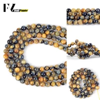 wholesale 4 12mm natural dream tiger eye stone spacer round beads for jewelry making diy bracelets necklace needlework 15