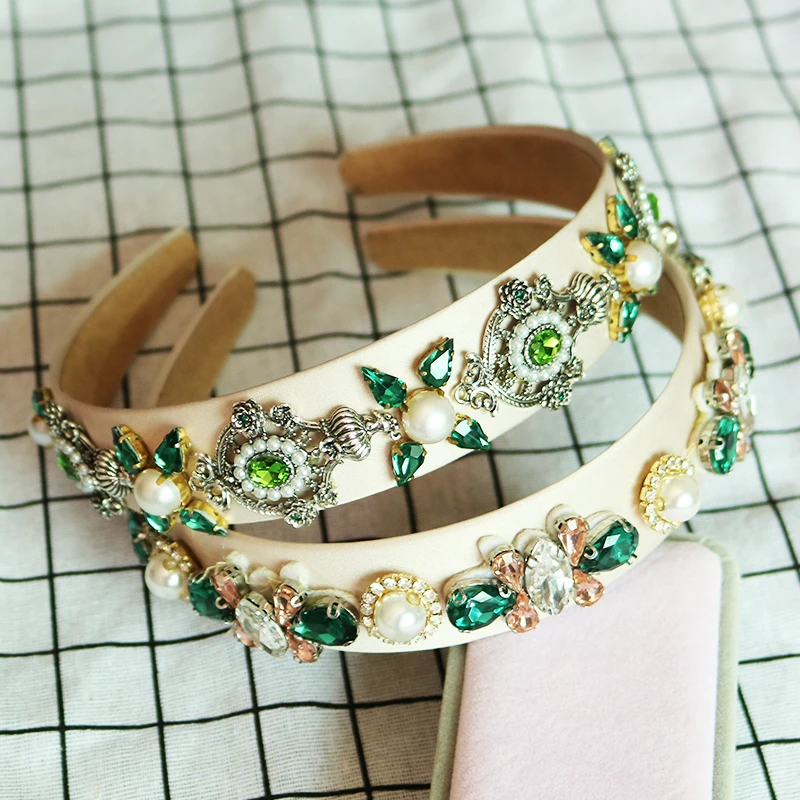 Очаровательный со стразами жемчужный обруч невесты свадебные диадемы ободок для