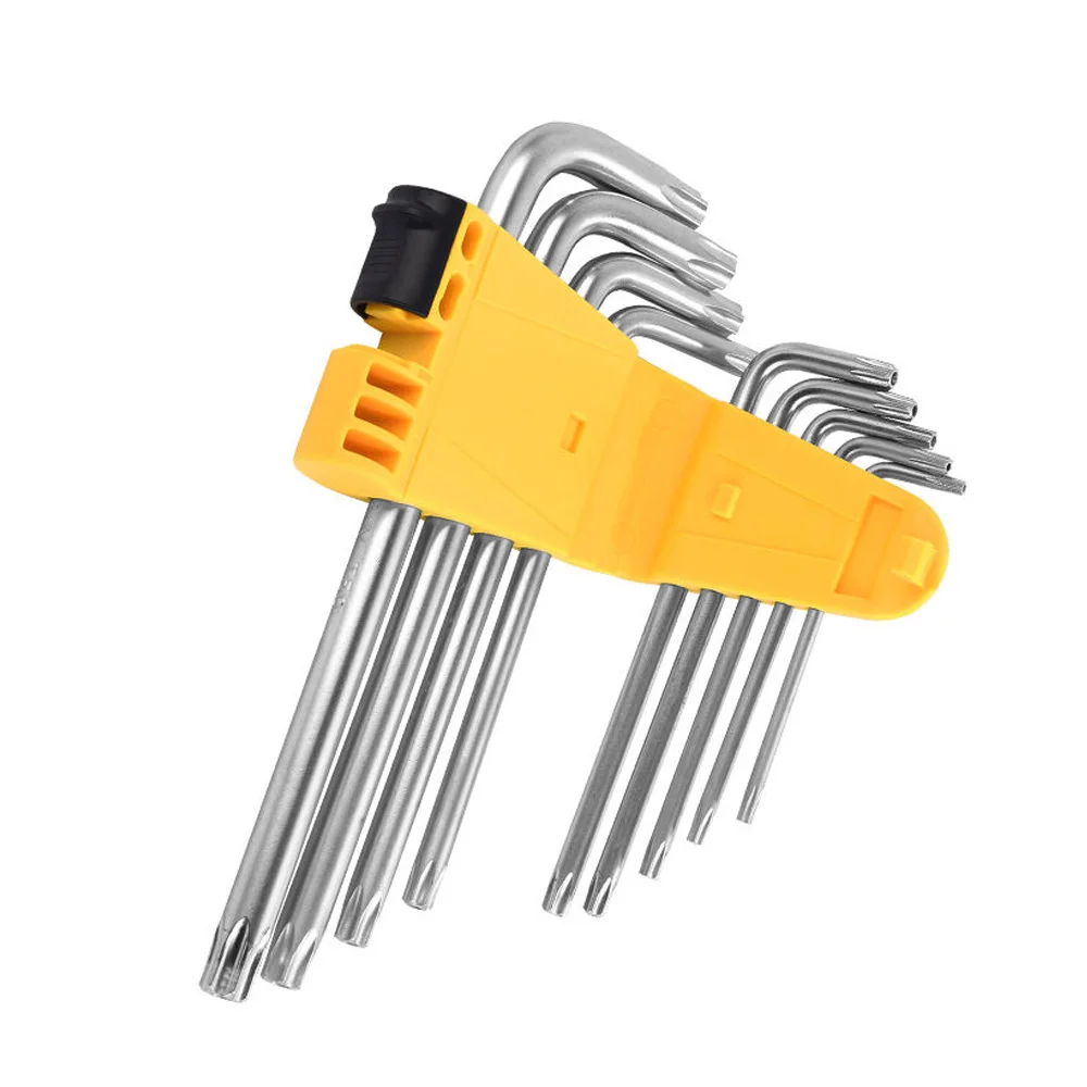 Free Shipping BOSI 9PC Star Torx Wrench Set Long Short Arm | Инструменты