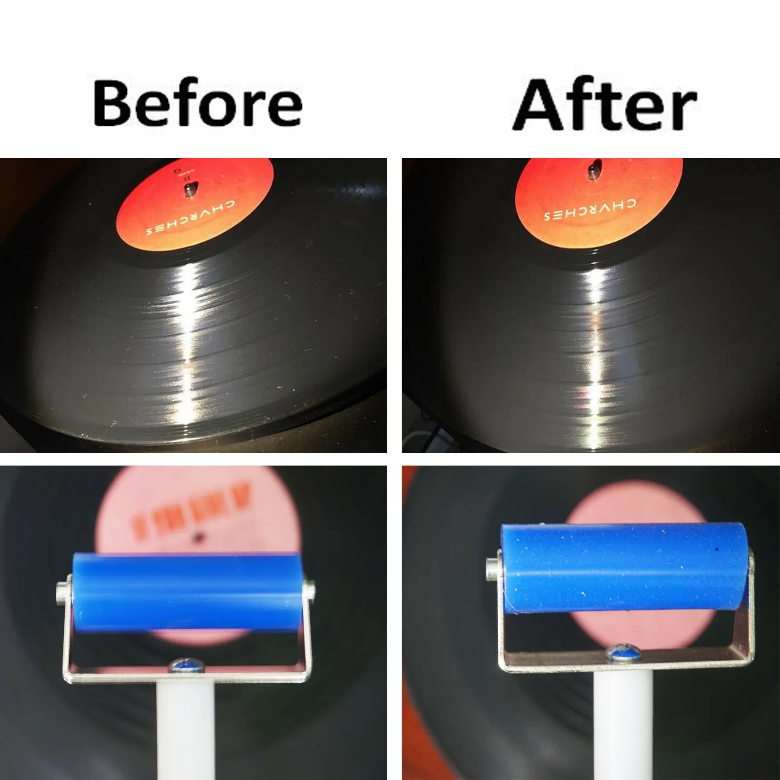 Новейший комплект для чистки виниловых пластинок LP Сменная чистящая щетка без