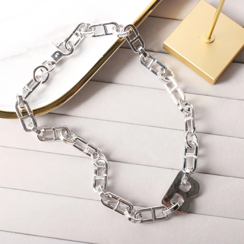 Новинка 2021 г. массивное ожерелье-чокер из титановой стали в стиле ретро с