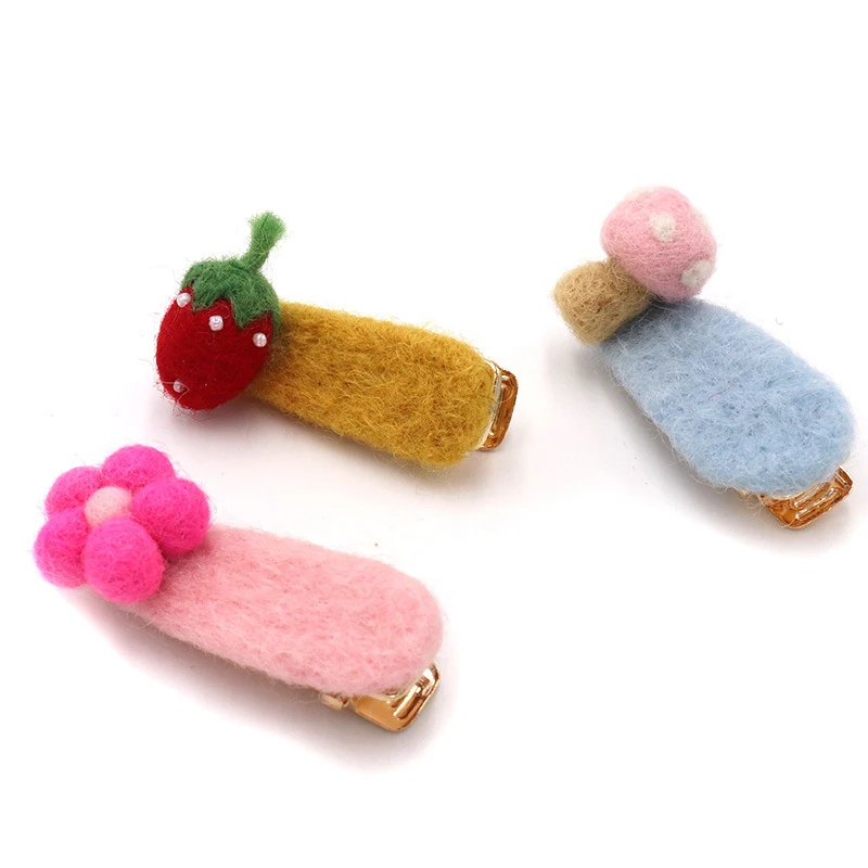 НОВЫЕ шпильки для волос в виде клубники ананаса искусственных цветов детская