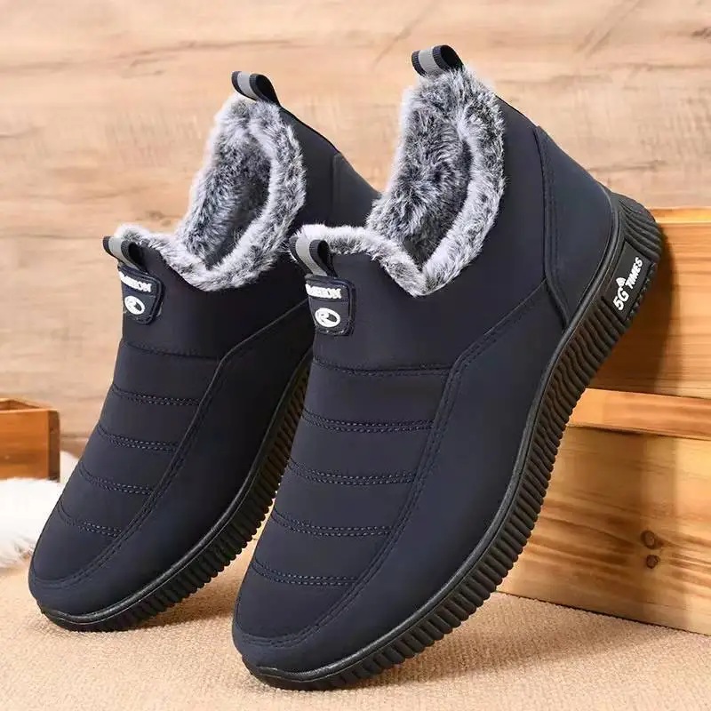 

Men Fashion Warm Snow Boots Winter Fur Boots Couple Unisex Keep Warm Shoes Comfortable Botas Hombre Outdoor Casual Men Sneakers
