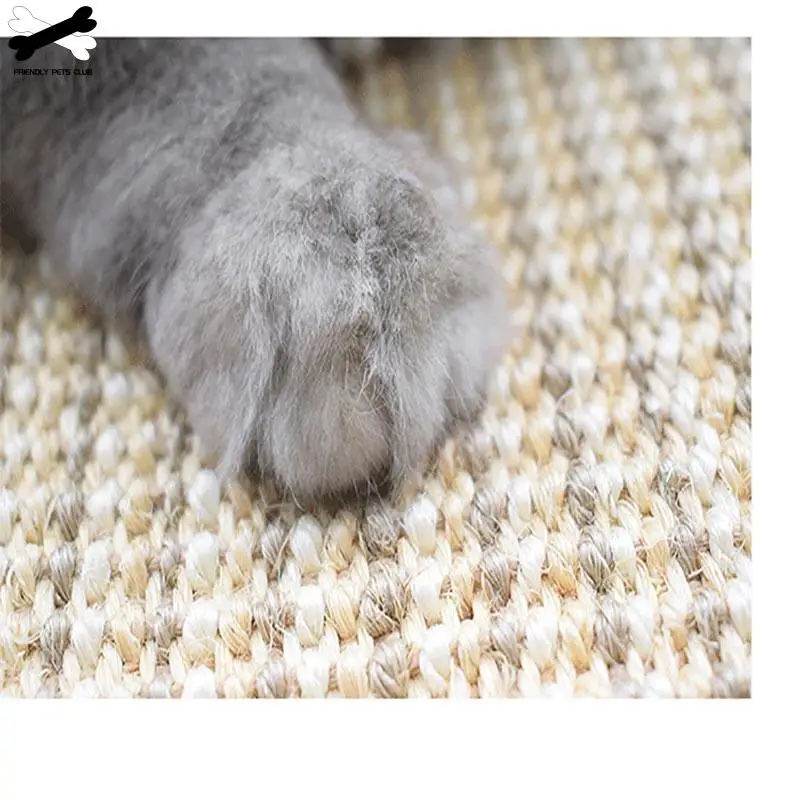 Натуральный сизаль 2 стиля для кошек коврик царапин шов подушка питомца защита