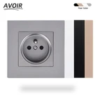 Французская настенная розетка 43А, электрические розетки, французская розетка, пластиковая панель для ПК, 16 А, аксессуары для бытовой техники 16 А, 110-250 В