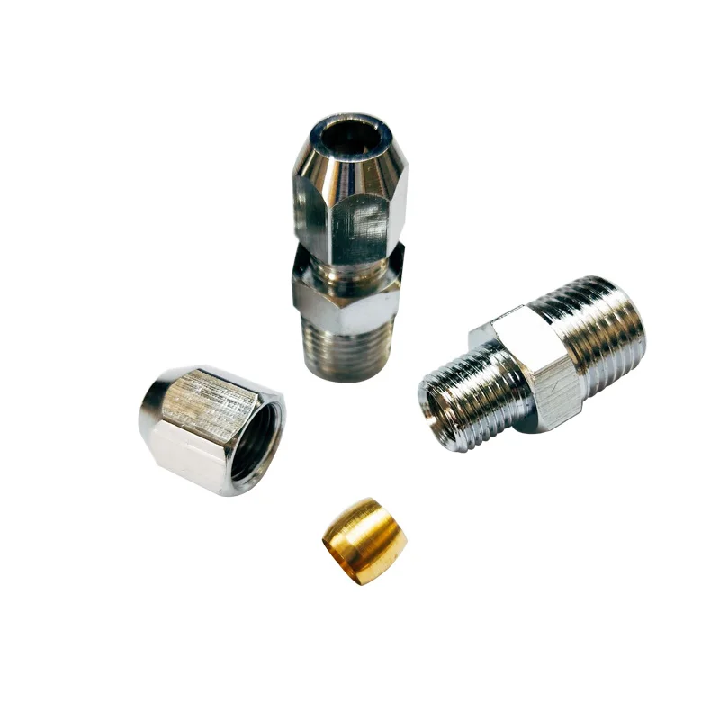Пневматический фитинг 1/8 &quot1/4" 3/8 &quot1/2" BSP наружная резьба 4 6 8 10121416 мм OD трубка