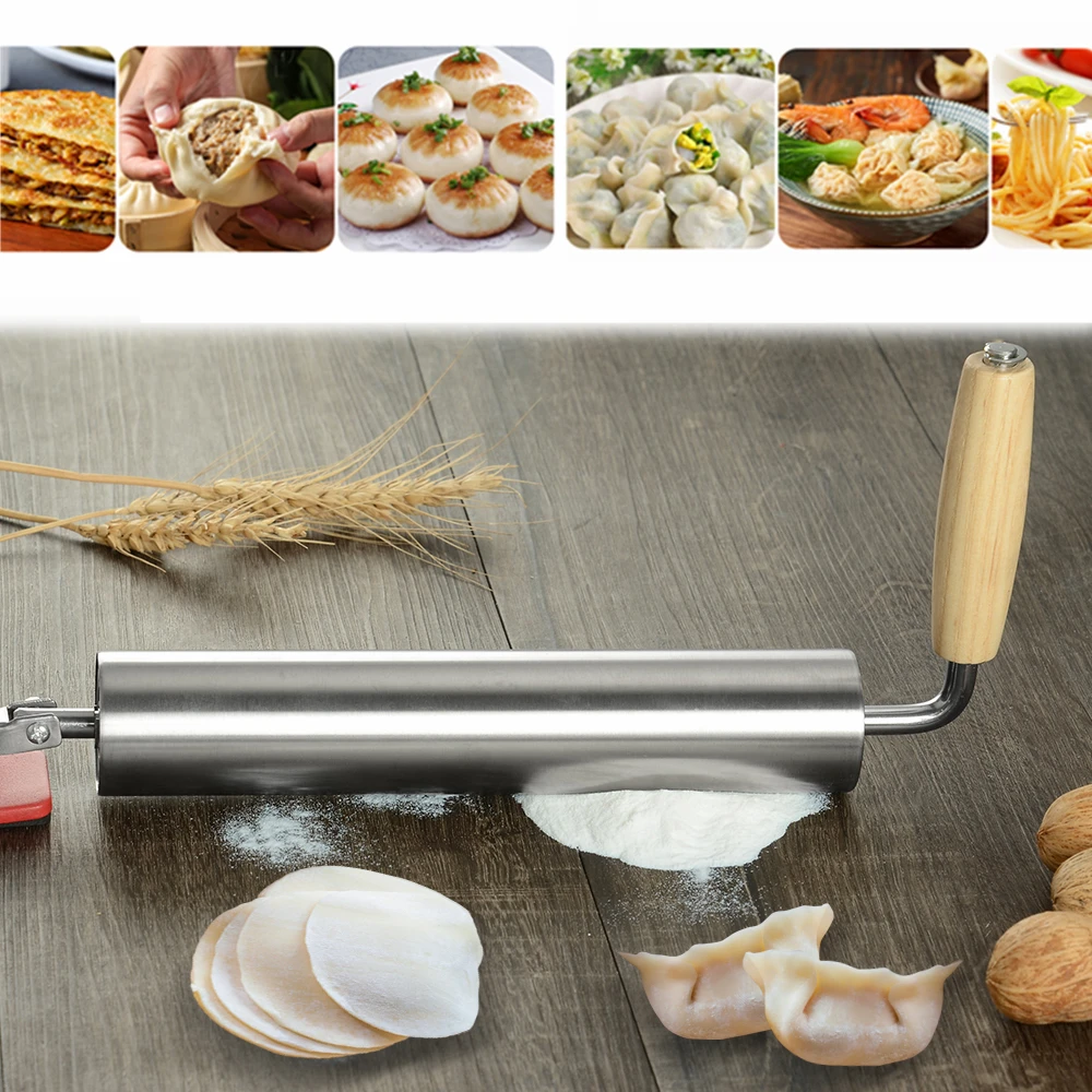 

Stainless Steel Rolling Pin Easy Dough Roller Pin Labor-Saving Cake Roller Pizza Pastry Pie Baking Biscuit Fondant Cake Tools