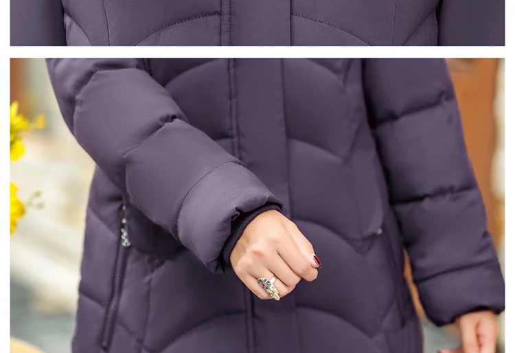 8xl парка размера плюс куртка колено среднего возраста хлопок пальто длинное толстое пальто для матерей и куртки женская меховая парка на молнии