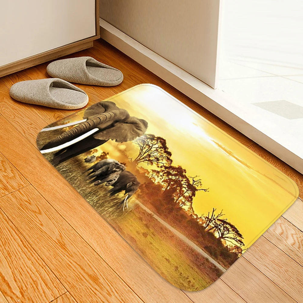 3D коврик для ванной комнаты с изображением дикого льва мягкий флисовый