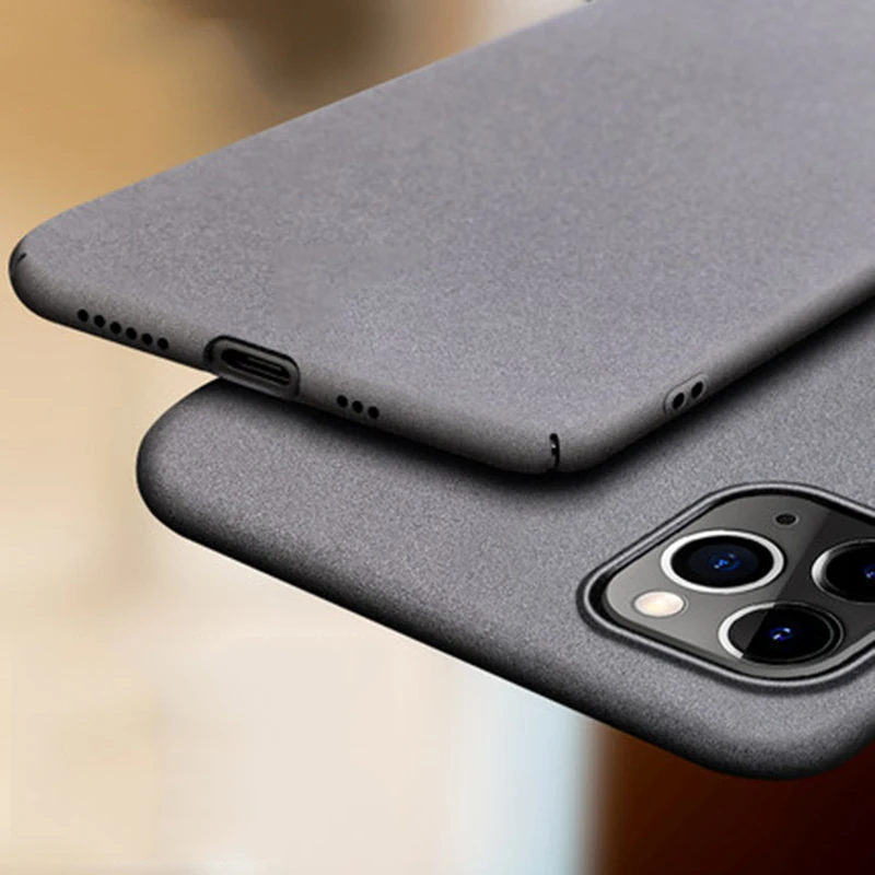 Для Iphone/11 11 Pro Max тонкий Песчаник жесткий-бампер для мобильного телефона чехол для Iphone XS Max XR X XS 8, 7, 6, 6S PLUS, полное покрытие матовый чехол