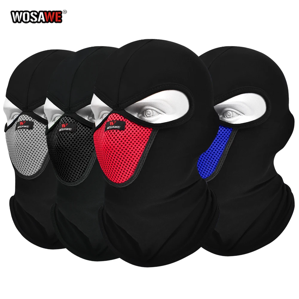 

WOSAWE Motorcycle Headbands Washable MTB bandana Mask Outdoor Shooting sports Headband Training Bike face shield