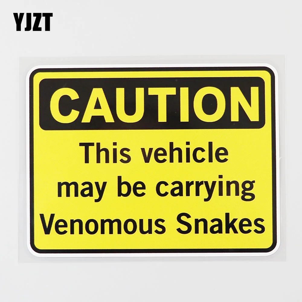 YJZT 14 6 см × 11 2 водонепроницаемая наклейка веномальные змеи автомобильная из ПВХ