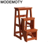 de escalon para folding kitchen taburete plegable cocina banco escalera echelle bois ladder merdiven chair escabeau step stool