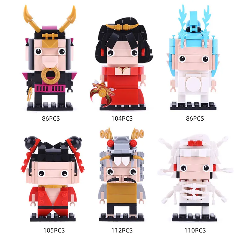 12 шт./компл. Путешествие на Запад Китайский Персонаж Обезьяна Король Brickheadz