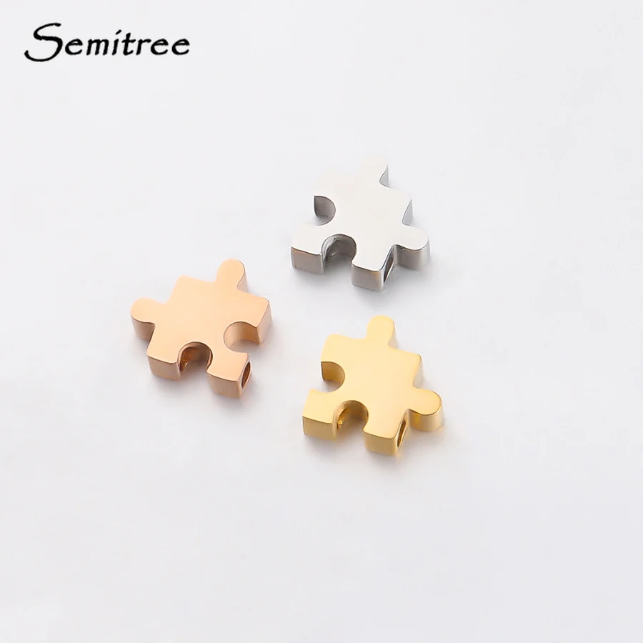 Semitree пазлы из нержавеющей стали 5 шт. 10 мм бусины разделители для