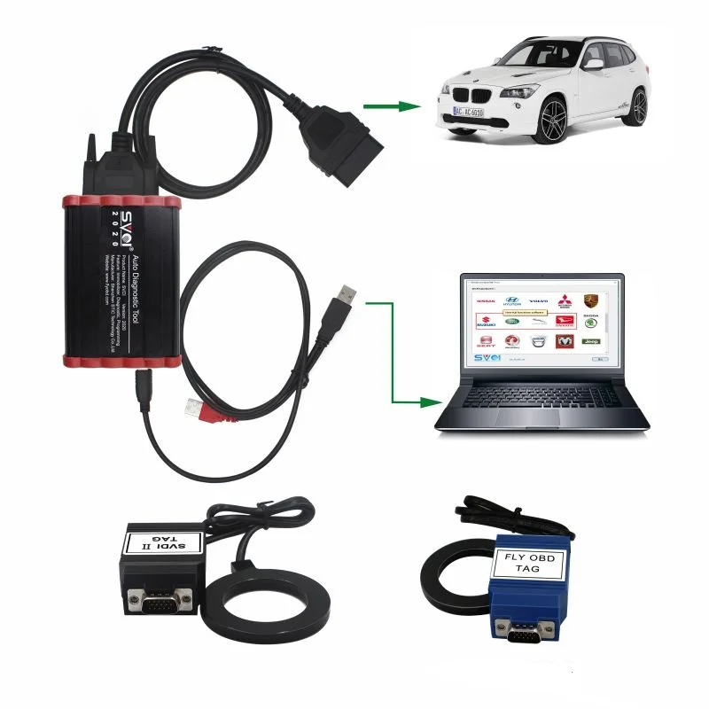 Программатор ключей FVDI SVCI OBD2 2020 функция для VVDI2 V2015 V2014 2018 без ограничений Fvdi abrits