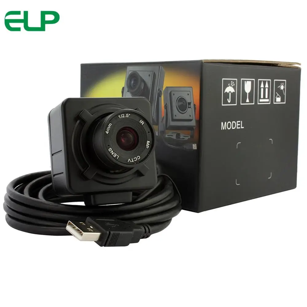 ELP 8Mpixels IMX179 сенсор USB камера Поддержка UVC 4/6/8 мм Фиксированная ручная фокусировка