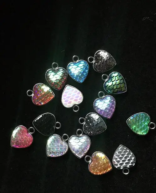 60 шт./лот, 12 мм, блестящая подвеска Русалочка/Друза, Шарм для рукоделия, изготовление ювелирных изделий, разноцветные, смешанные партии, очаровательные аксессуары