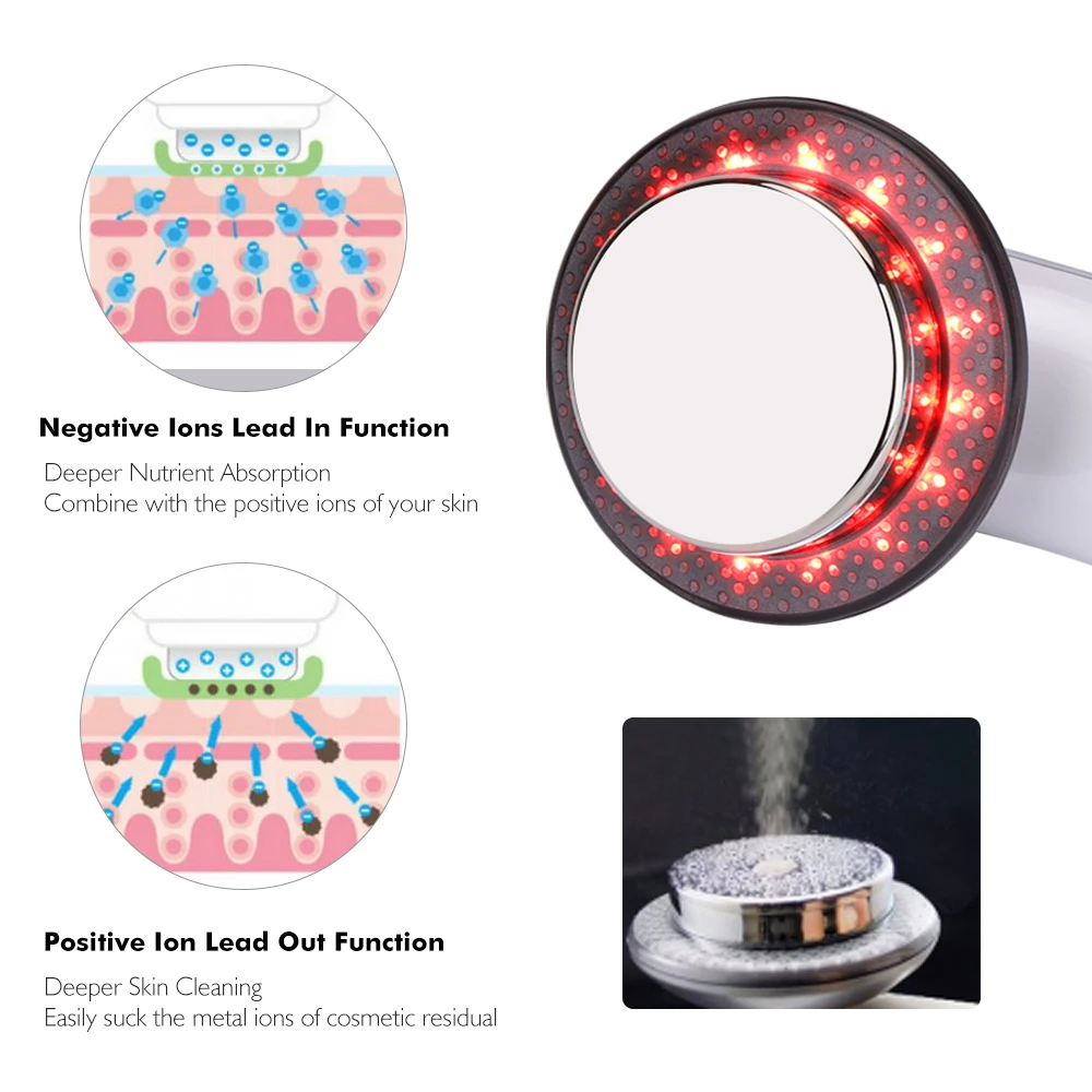 Beste 6 In 1 Lichaam Afslanken Stimulator Ultrasone Golf Ems Infrarood Therapie Vet Brander Apparaat Gewichtsverlies Anti Cellulitis Gezicht Lifting