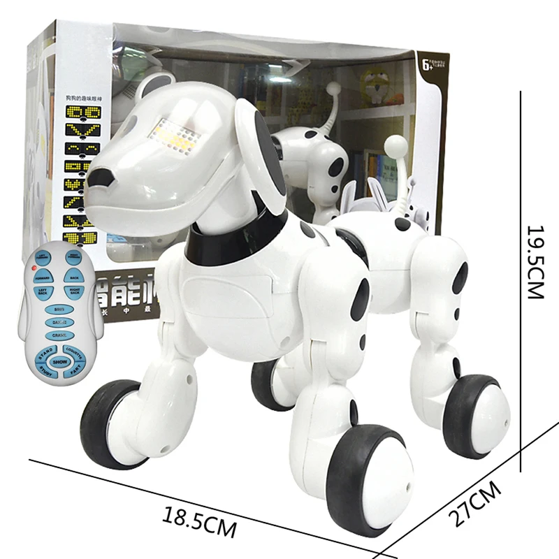 

Halolo Wireless Intelligent Remote Control Robot Dog Electronic Dance Pet Music Educational Interactive Talking Toy For children