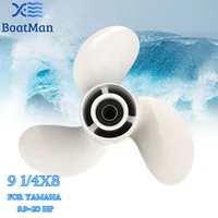 boatman%c2%ae aluminum propeller 9 14x8 for yamaha outboard motor 9 9 20hp 8 tooth spline 683 45947 00 el engine part