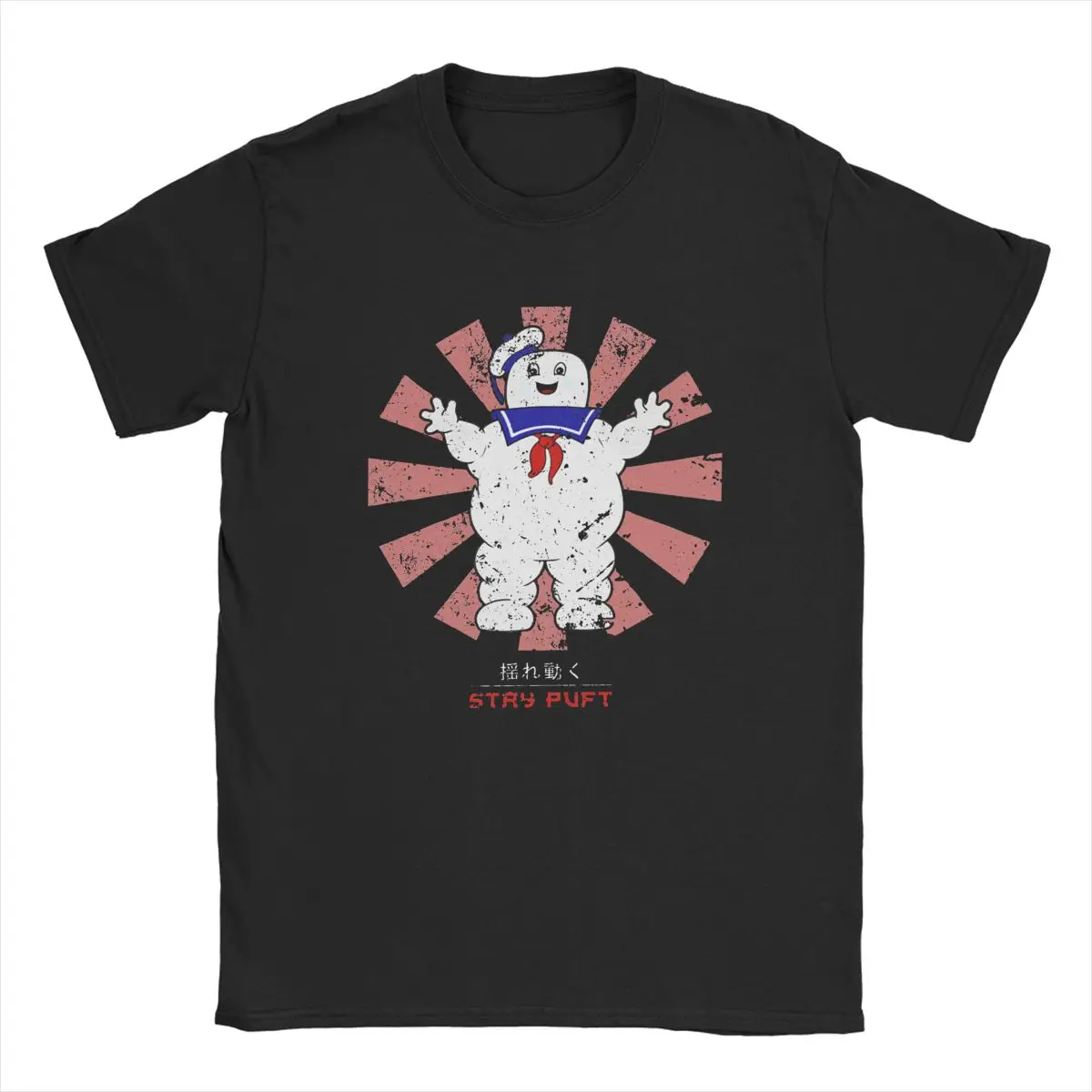 

Men Women's T-Shirt Stay Puft Retro Japanese Ghostbusters Marshmallows Movie Casual Cotton Tees T Shirt Round Neck Clothing Gift
