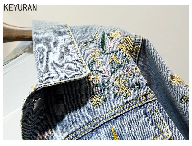 Размера плюс L-4XL женские цветочные туфли из джинсовой ткани в винтажном стиле для