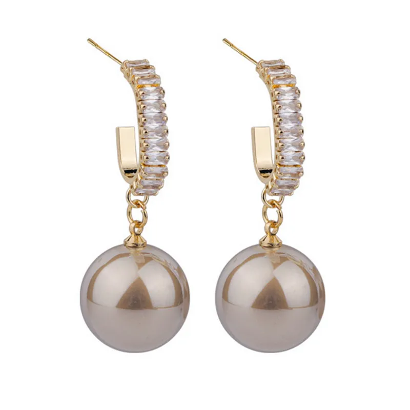 

Модные жемчужные серьги для женщин, свадебные украшения, аксессуары, серьги-гвоздики с имитацией кристаллов, жемчужины, серьги-подвески 2020