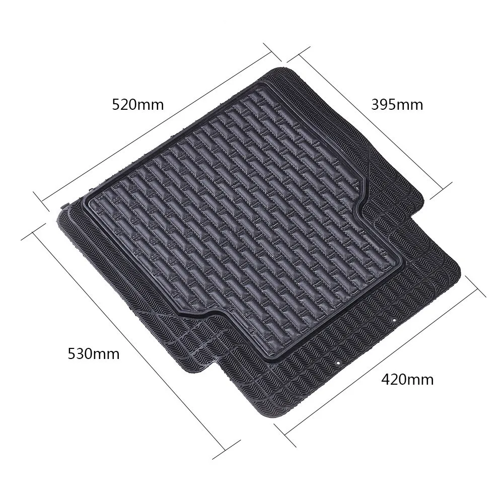5 шт. автомобильные коврики черные резиновые Противоскользящий коврик