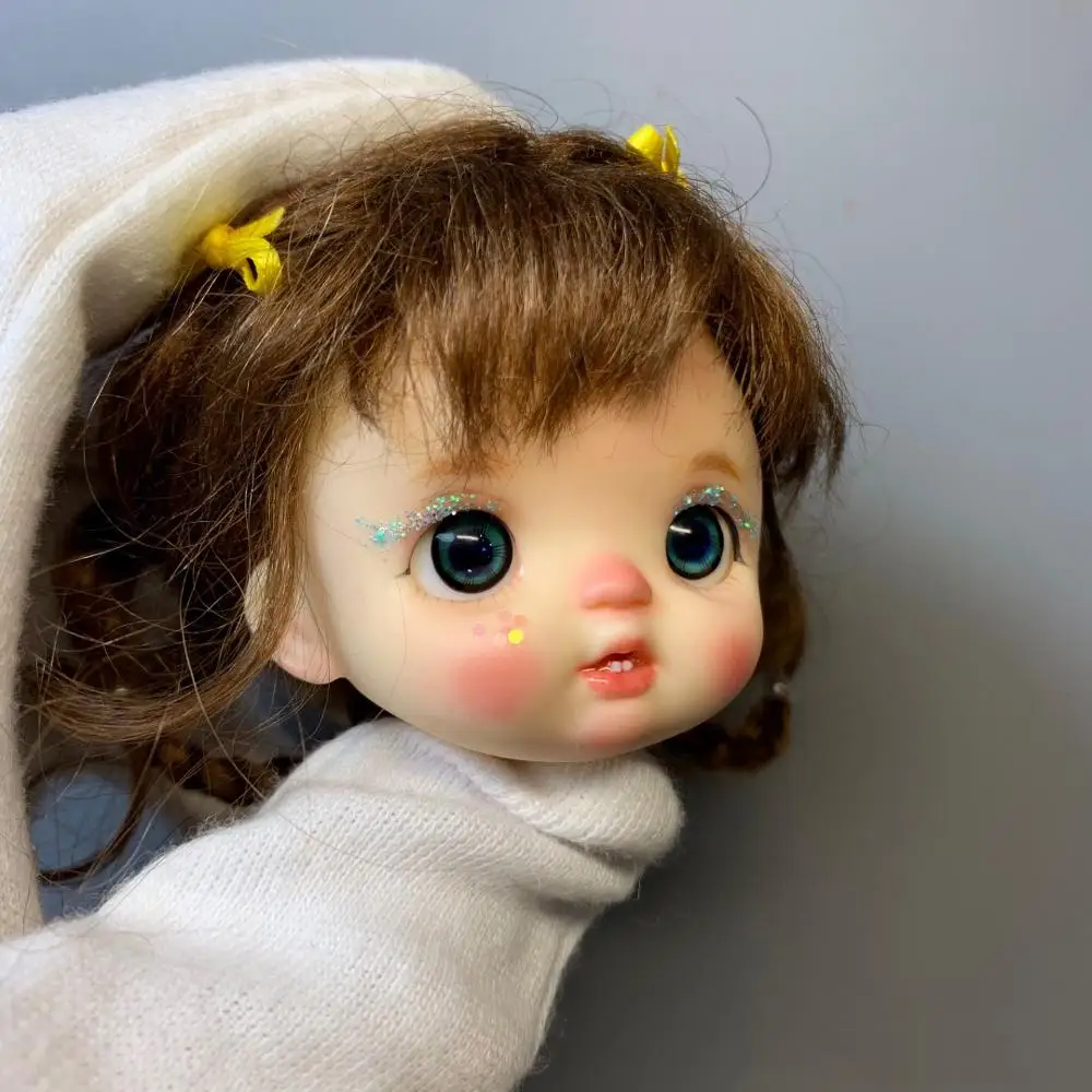 Obitsu OB11 Кукольная голова с макияжем глазами 1/8 BJD может быть открыта k003 | Игрушки и