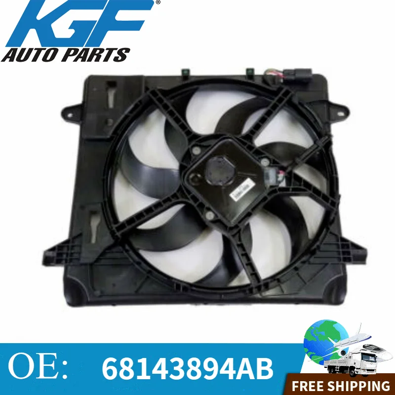 

High quality NEW RADIATOR COOLING FAN MODULE FOR 2012-2016 JEEP WRANGLER 68143894AB 68143894 car accessories